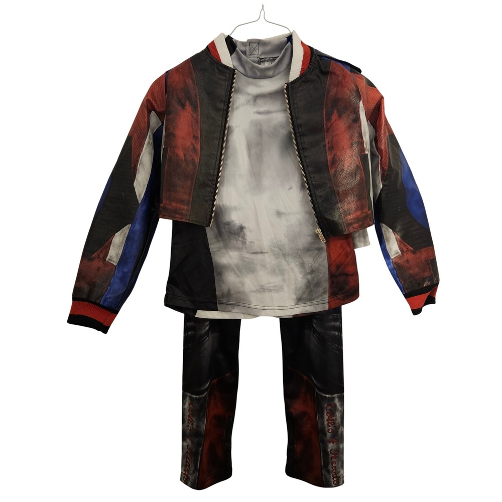 Disney Descendants Evie Costume Outfit Jacket‎ Shirt Pants Halloween size 11/12